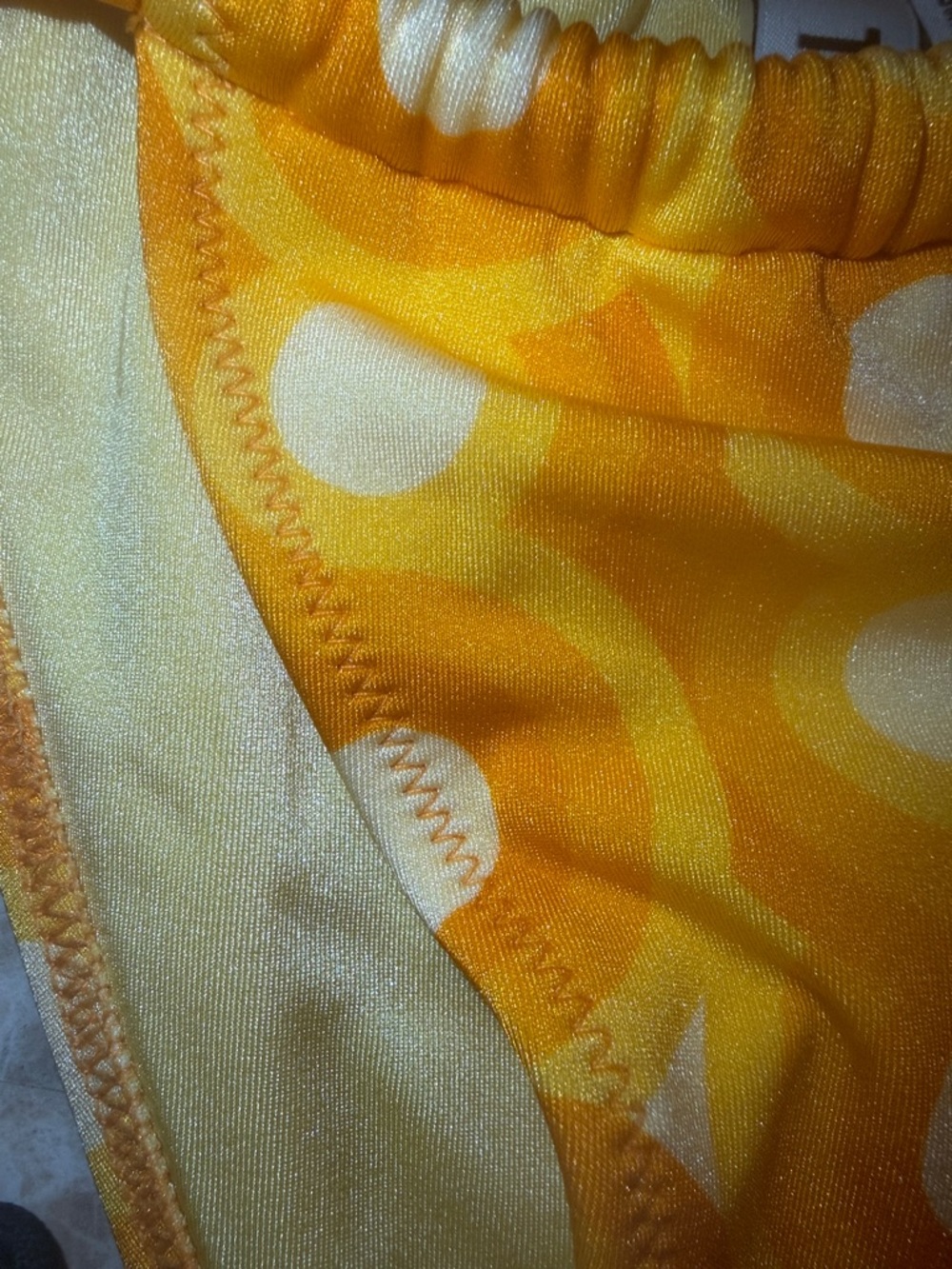 triangl swimwear Kids Orange Retro Circle Print Bikini Set - Picture 6 of 11